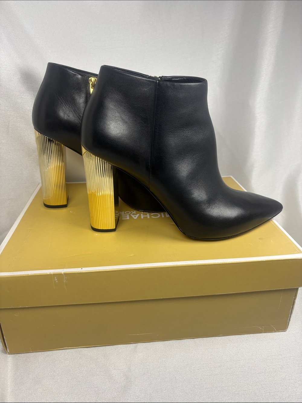 Michael Kors Classic Black Pointed-Toe Women's Ankle Boots